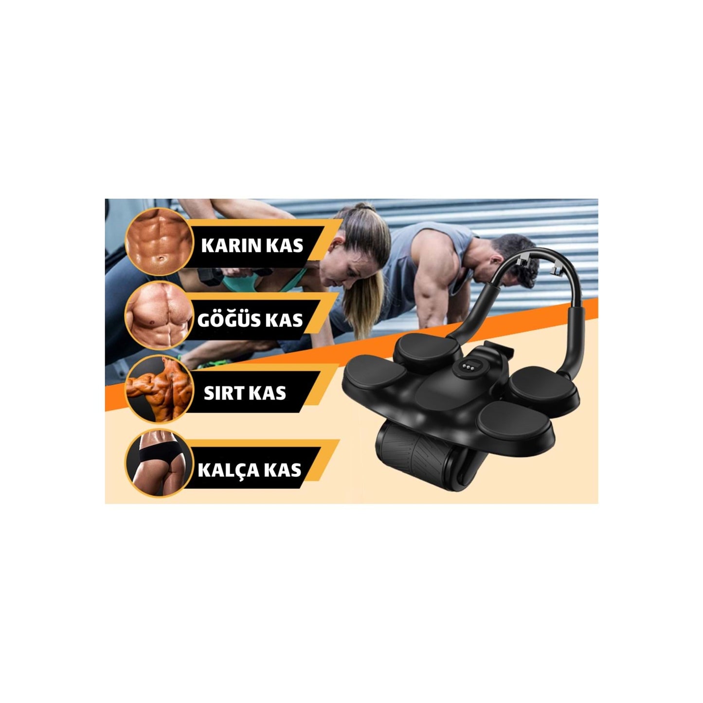 Ejump™ Fitness Silindir Karın Kası Spor Aleti